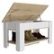 Tuhome Austin Storage Table, One Extendable Table Shelf, Four Legs, Lower Shelf, Light Oak/White ZDB7104 - alternate 7